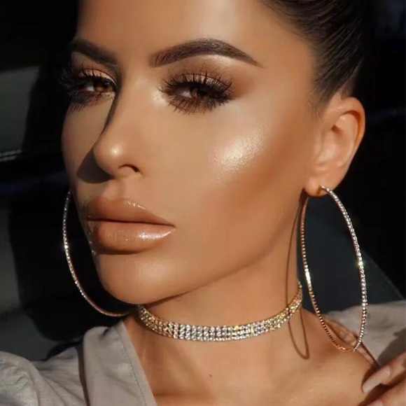 Fashion 925 Silver,Gold Hoop Earrings - Picture 4 of 6